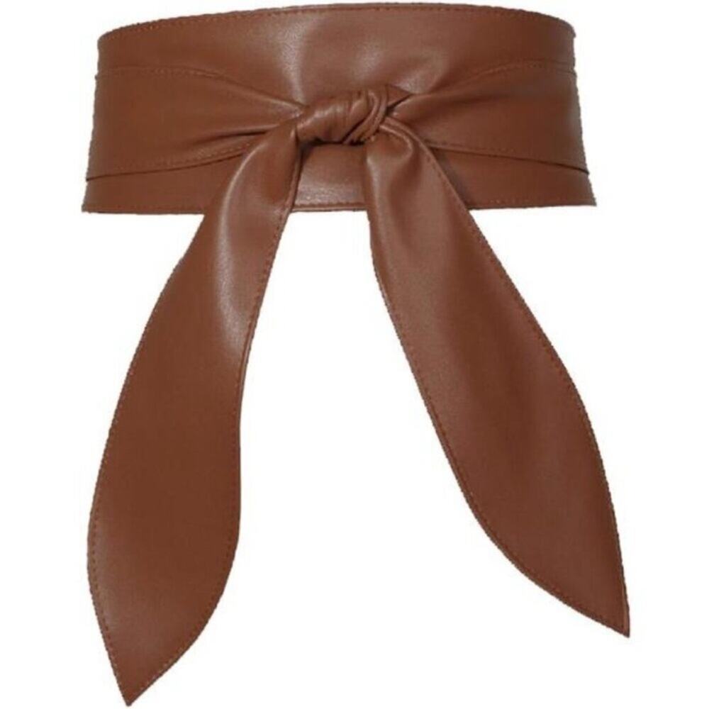 2/$30 Obi Belt Wide Wrap Around Waist Boho Gypsy Self Tie Brown Cinched Corset - Picture 5 of 10